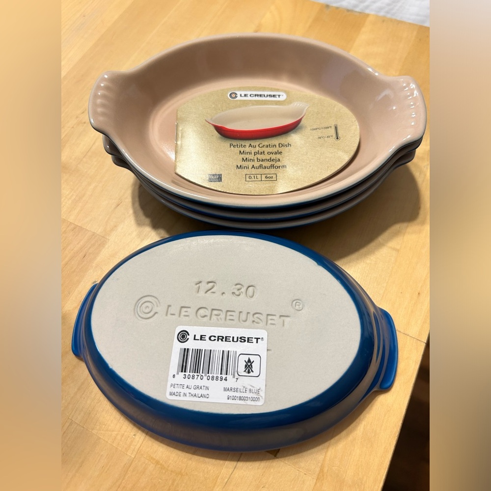 Set of 4 Le Creuset Petite Au Gratin Dishes